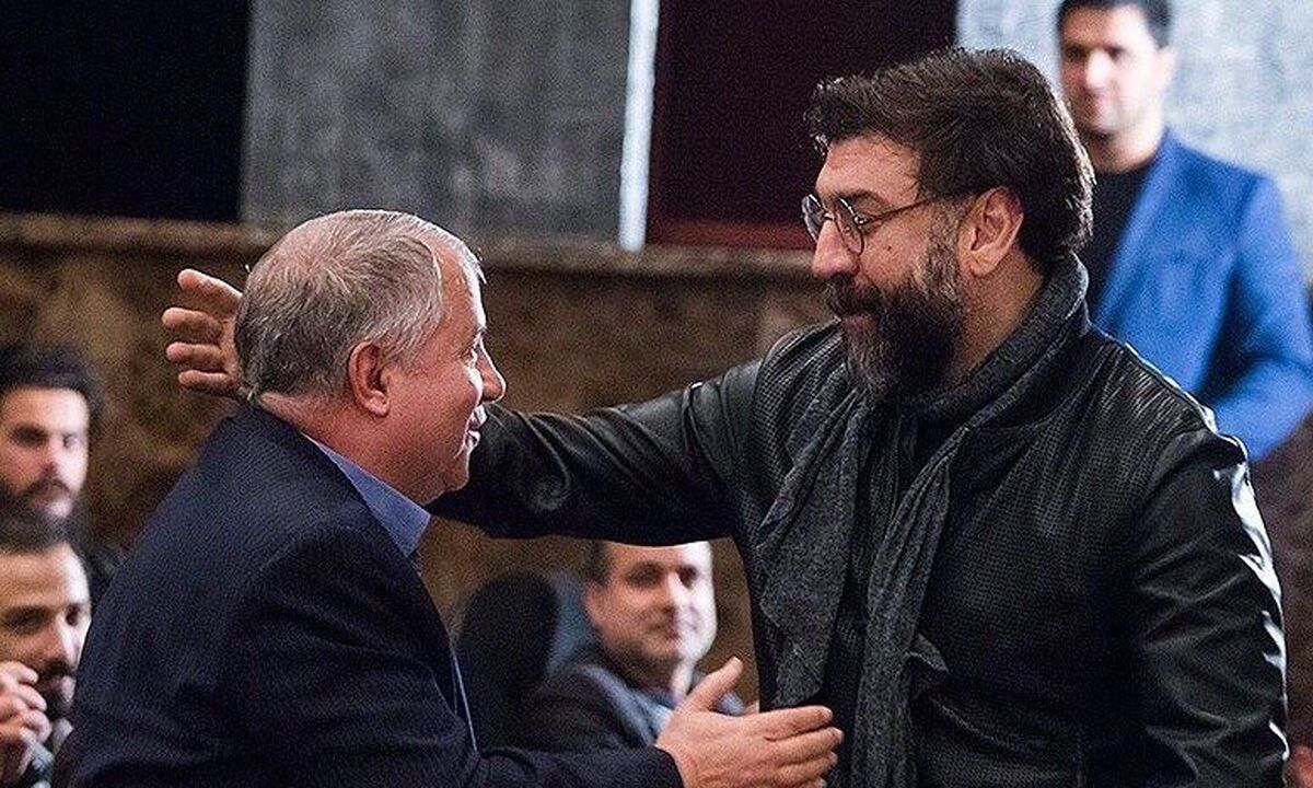 علی پروین امروز بر سر زنده یاد مزار علی انصاریان
