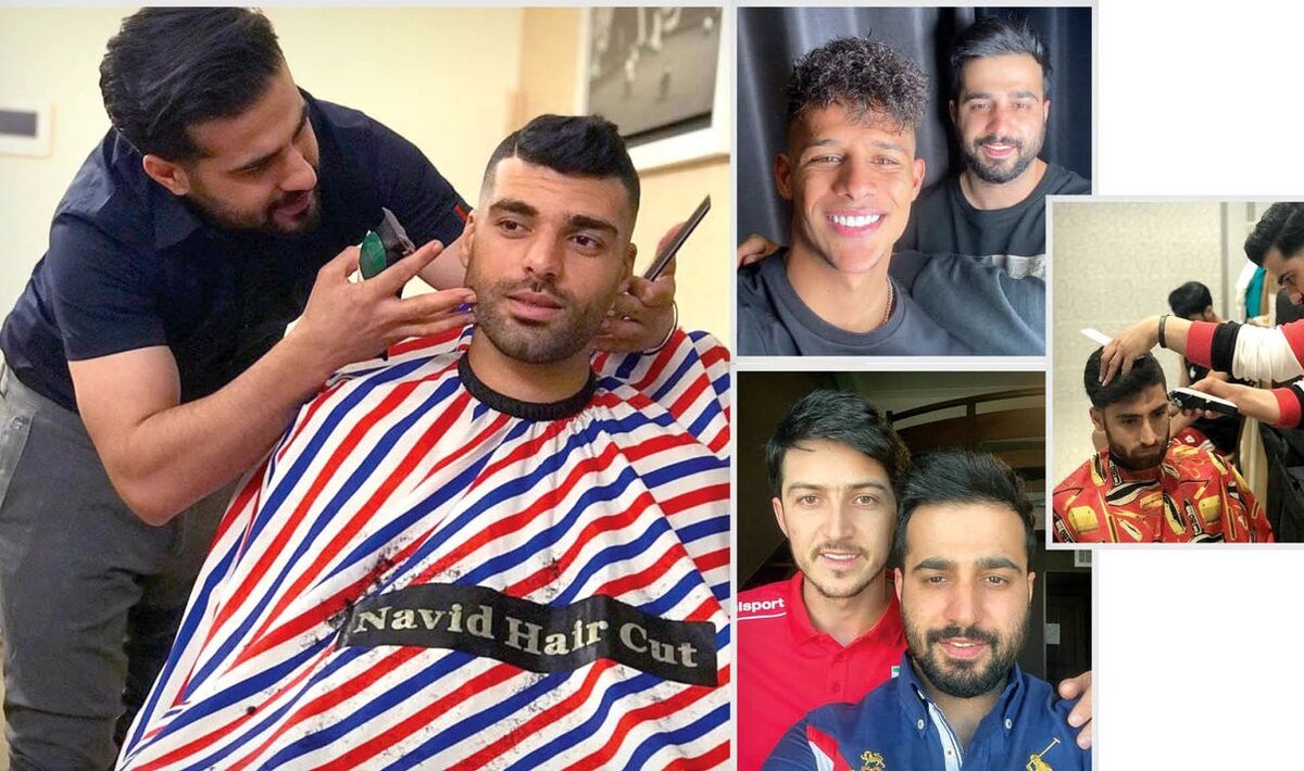 اینجا فوتبالیست های ایرانی خوشگل می شوند! 