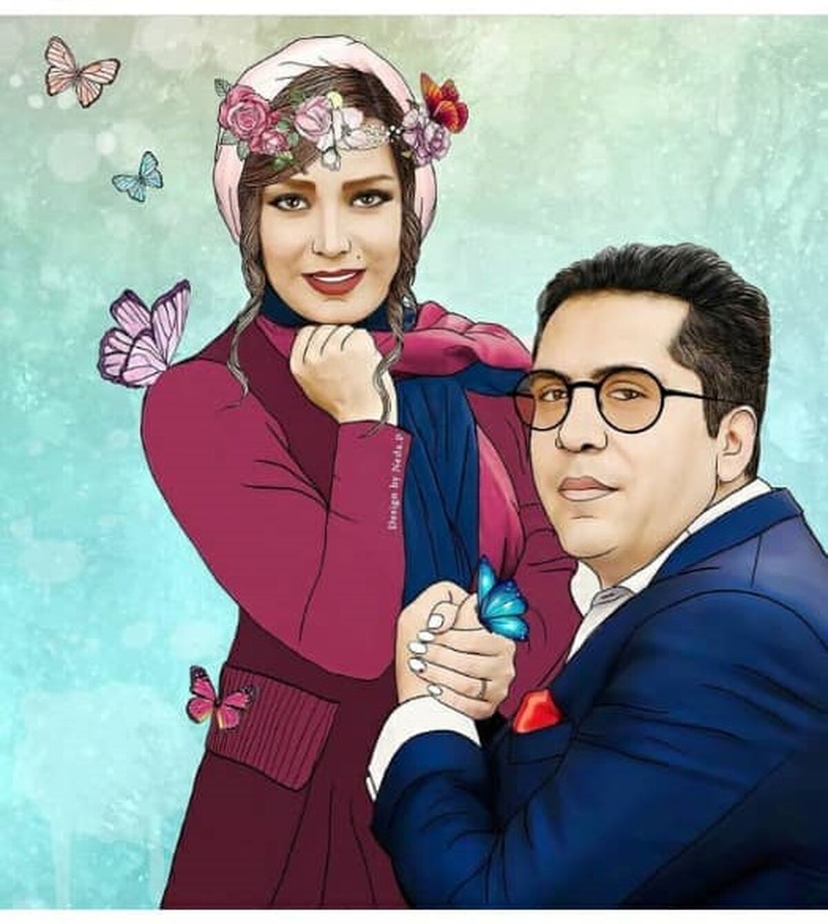  جلف بازی صبا راد و شوهرش با لباس این افراد!+ عکس