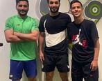 کل کل کردن مهدی قایدی و سیامک نعمتی قبل از دربی جام حذفی+ ویدئو 