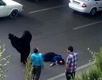 فیلم وحشتناک خودکشی دختر لرستانی / لحظه پرتاب دختر از پل وسط شهر
