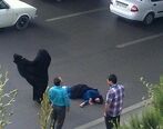 فیلم وحشتناک خودکشی دختر لرستانی / لحظه پرتاب دختر از پل وسط شهر