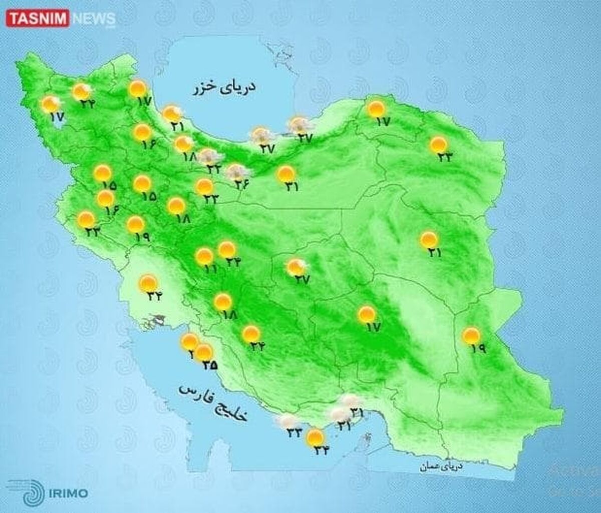 گرمای شدید در راه است! |  افزایش دما در نیمه شمالی کشور