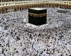 نصف کعبه زیر آب رفت ! + عکس  شنای زائران 