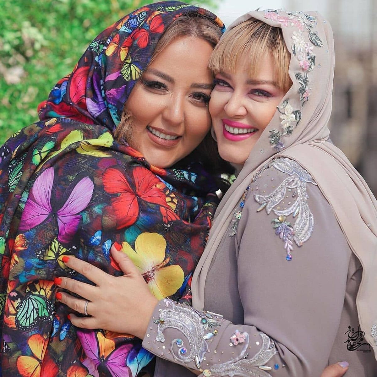 ست جنجالی رنگ سال بهاره رهنما با همسرش سوژه رسانه ها شد