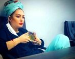 سحر قریشی با کتونی زرد