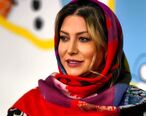 خز بازی فریبا نادری با شال خرسی/خودنمایی خانم بازیگر با کیف برندش!+عکس