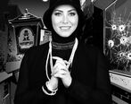 عکس عجیب فریبا نادری در آسانسور