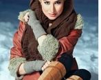 عکس ترسناک مینا دلشاد در شب برفی