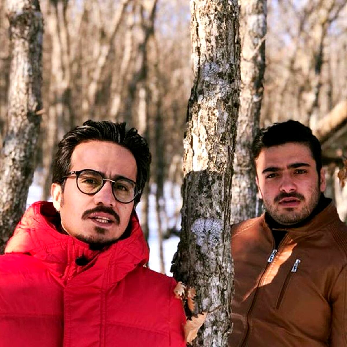 سهند جاهدی در کنار عمو پورنگ