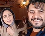 بوسه فرستادن عجیب جواد عزتی برای رعنا آزادی ور در جشن حافظ + فیلم 