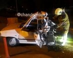 هولناکترین تصویر از پراید له شده در جاده قم