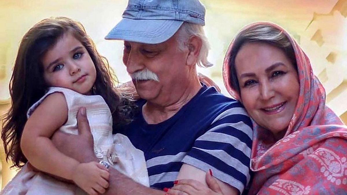 تولد لاکچری مهوش صبر کن در کنار همسرش محمود پاک نیت و نوه اش هانا 