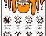 اینفوگرافی خواص معجزه آسای عسل