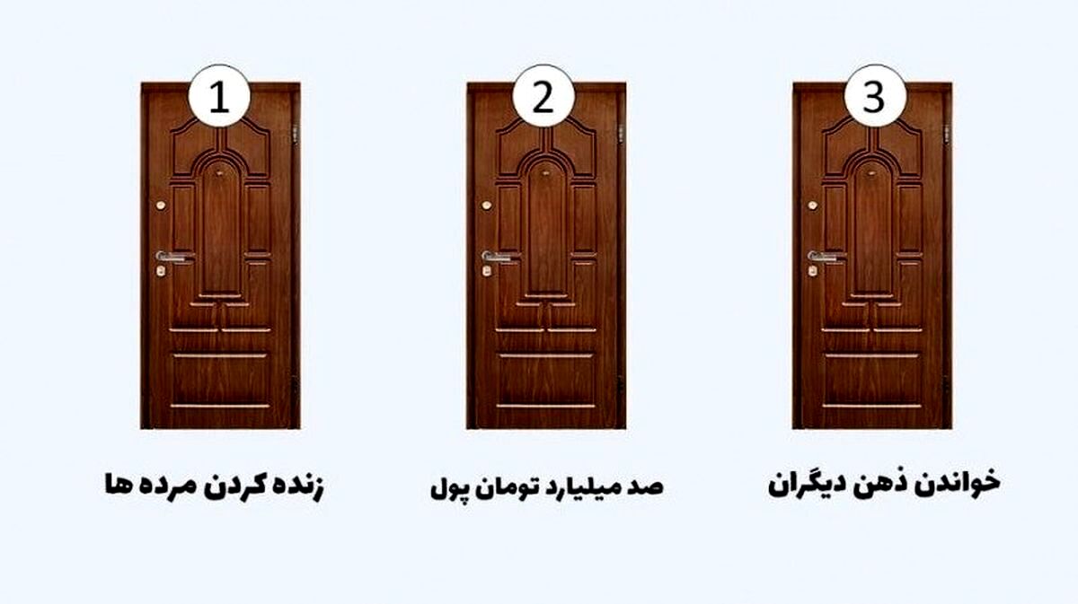 شخصیت شناسی جذاب| یک در انتخاب کن و آیندتو ببین