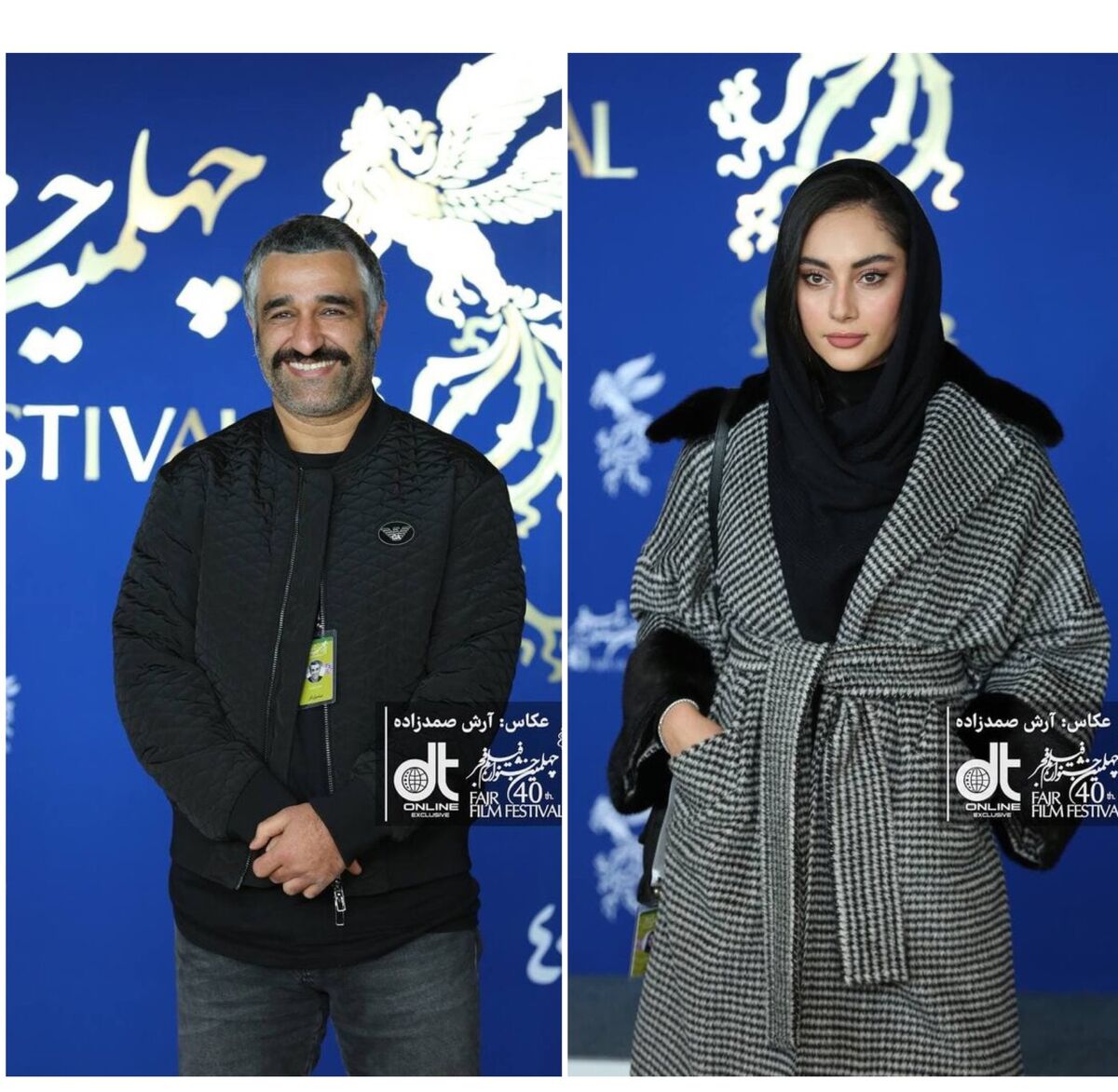   پژمان جمشیدی و ترلان پروانه  در جشنواره فیلم فجر