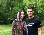 لباس بلند حسرت برانگیز همسر وریا غفوری